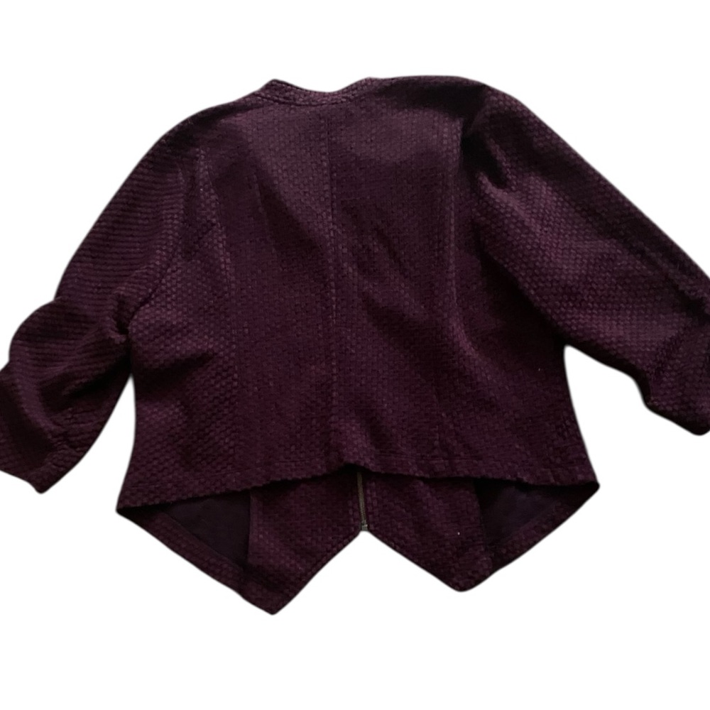 Dark Purple Textured Jacket